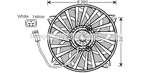 AVA QUALITY COOLING Tuuletin, moottorin jäähdytys CN7526